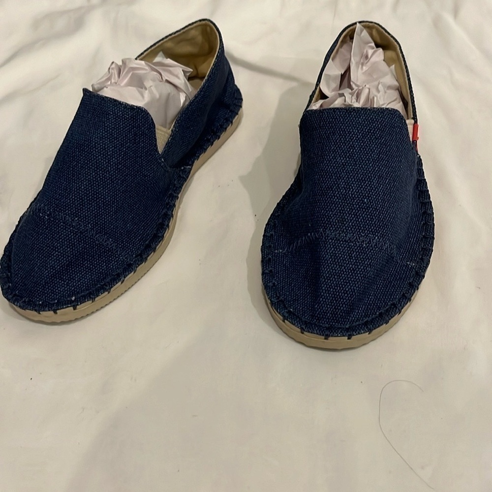 Blue, Jean HAVARIANAS flat kid shoe - Picture 3 of 6